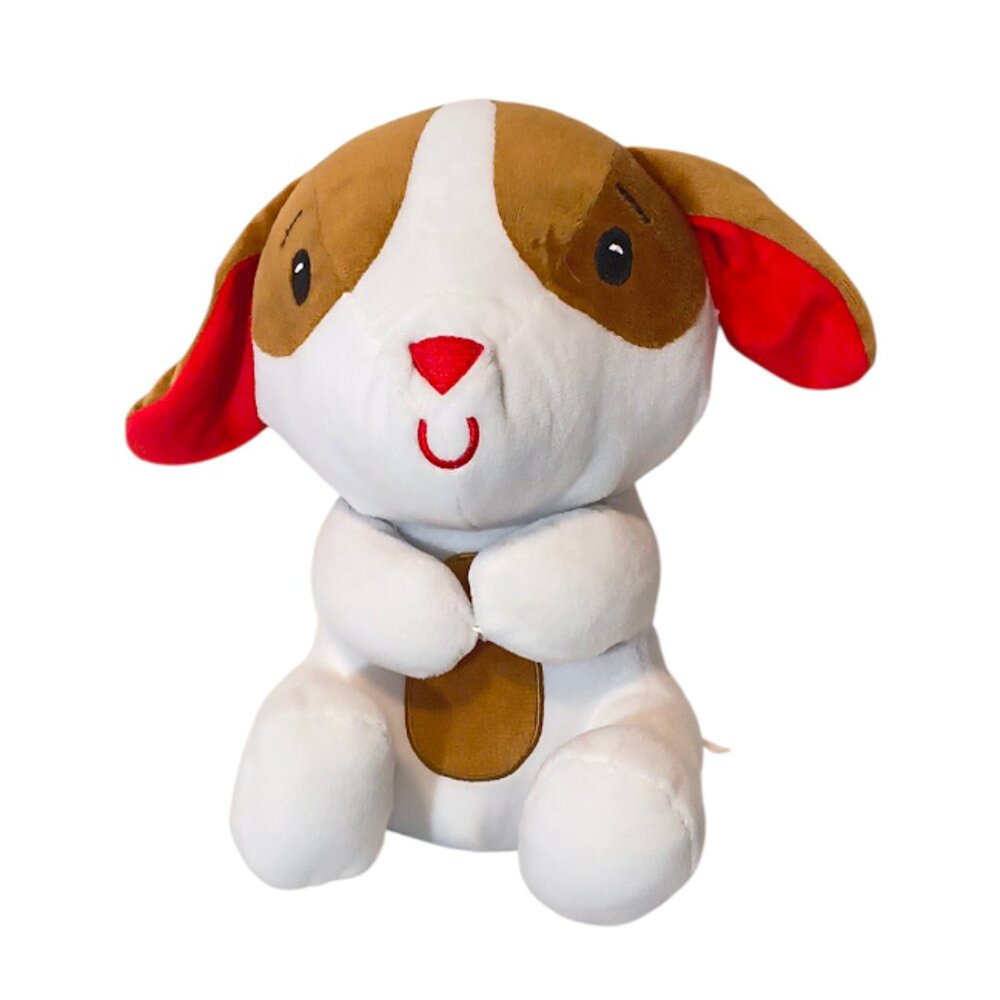 Amscan Heart Puppy Dog Plush Stuffed Toy 9"